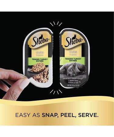 Sheba Perfect Portions Cuts in Gravy Wet Cat Food Variety Pack - Chicken and Turkey - 2.6 oz (12 Pack) - Buy Online on GoSupps.com