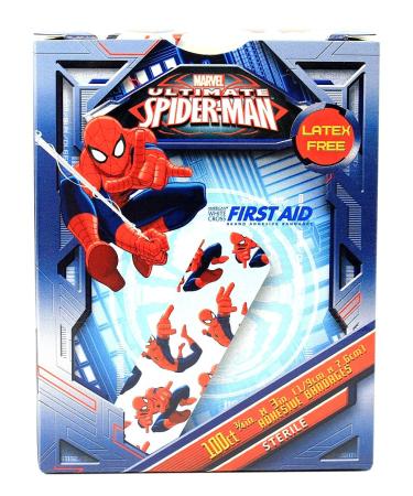 Children's Adhesive Bandages - Spiderman - Box of 100