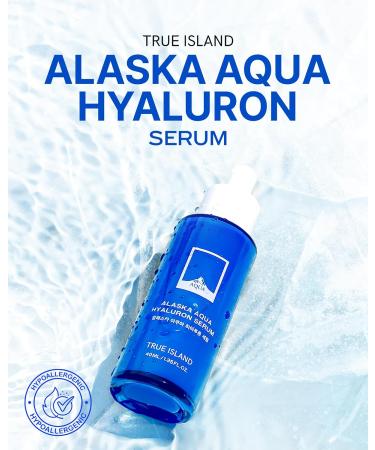 Alaska Aqua Hyaluron Serum | Hydrating Korean Hyaluronic Acid Face Serum for Men & Women | Moisturizing & Skin-Calming (1.35 fl oz - Buy Online on GoSupps.com
