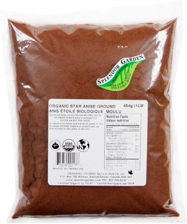 Splendor Garden Organic Star Anise Ground 454g 454 g (Pack of 1) - Buy Online on GoSupps.com