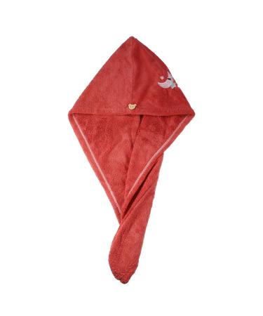 VOCOSTE 1 Pcs Soft Hair Towel Wrap Drying Cap Microfiber Moon Pattern for Wet Long Thick Hair Watermelon Red 25.6"x9.8"