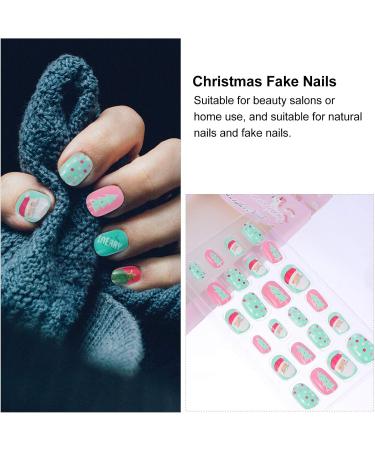 2 Christmas Nail Stickers Santa Fake Nail Christmas Fake Nails Fake Acrylic Nails Diy Fake Nails Christmas Nail Tips Kids Fake Nails Fake Nail Tips Child Abs Artificial - Buy Online on GoSupps.com