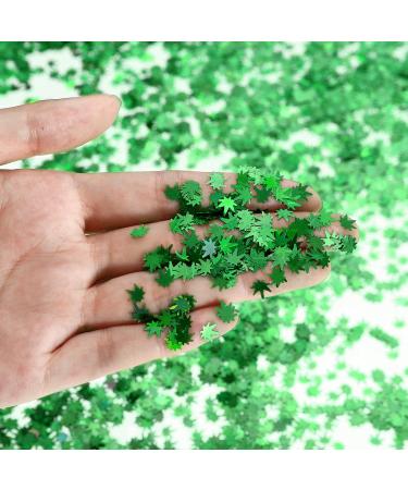 20g Weed Leaf Glitter Festival Pot Leaves Nail Body Art Decoration - Green - Buy Online on GoSupps.com