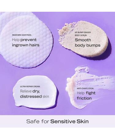 First Aid Beauty - Smooth Skin Season: KP Bump Eraser Body Scrub 4oz Ultra Repair Cream 6oz Anti-Chafe Stick 0.35oz Ingrown Hair Pads 60 Pads Deep Hydration & Exfoliating Body Essentials 4ct - Buy Online on GoSupps.com