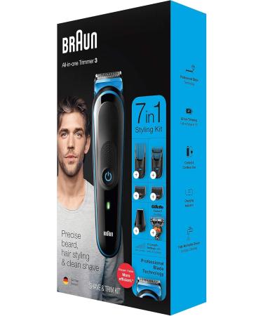 Buy Braun MGK3245 Hair Trimmer/Clipper - Black Blue | Best International Shipping - Buy Online on GoSupps.com