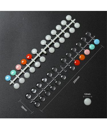 NMKL38 False Nail Tips Color Chart - 120 Pack Flat Back Display Tips with Adhesive Sticker - Natural Color Card for UV/Gel/Polish Nail Art - Buy Online on GoSupps.com