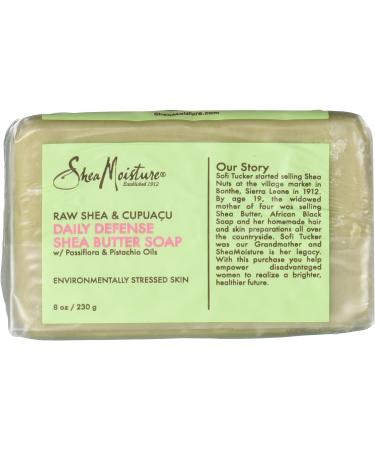 SHEA MOISTURE Raw & Cupuacu Daily Defense Butter Soap Bar 8 oz - Unisex - Buy Online on GoSupps.com