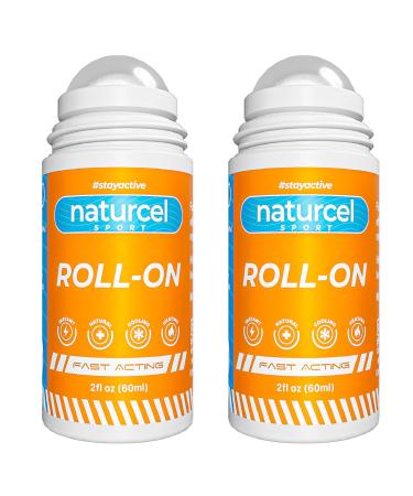 Sport Roll-On 2FL OZ Topical Reliever for Aches and Pains of Muscles and Joints Cooling Fast Acting Mess Free Massage Roll On Colorless 2 Pack (2)