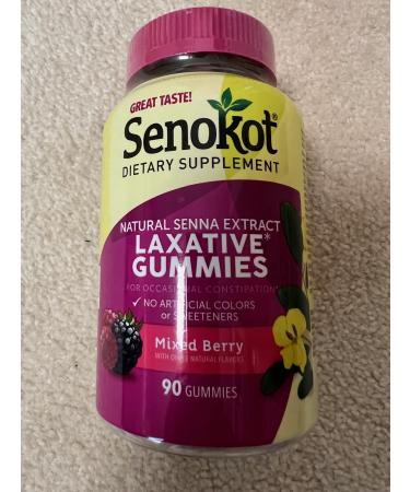 GOOFY TURTLE Senokot Laxative Dietary Supplement Pack of 90 GUMMIS