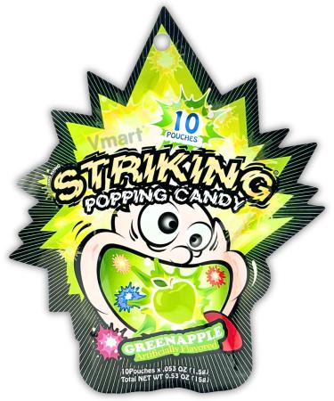 Striking Popping Candy Green Apple Flavour 15g (Pack of 2) - Buy Online on GoSupps.com