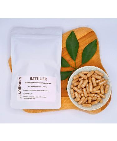 GATTILIER 400 capsules with a dosage of 400 mg 100% vegetable envelope - food supplement