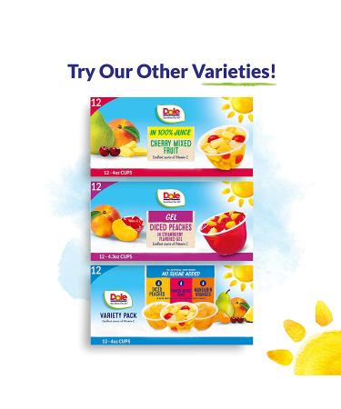 Dole Diced Pears in 100% Fruit Juice - Gluten Free Healthy Snack, 4 Oz Fruit Bowls (Pack of 12) - Buy Online on GoSupps.com