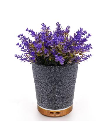 Lavender Plant Potted Essential Oil Diffuser, 150ml Cold Mist humidifier, Waterless Auto Shut-Off&Super Quiet, 7 Colors LED Light, Ultrasonic Aromatherapy Diffuser for Home Bedroom or Living Room
