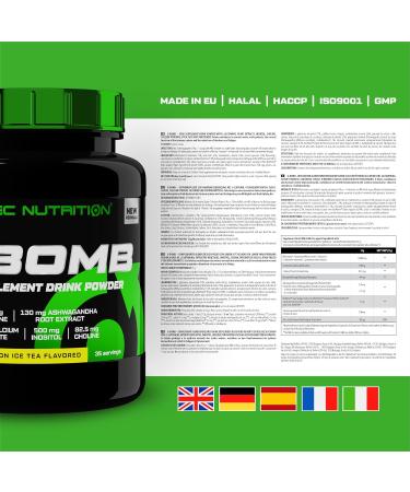 Scitec Nutrition G-Bomb | L-Glutamine | Plant Extracts | Inositol Choline and Naringin | with Calcium Pyruvate 500 g Lemon Iced Tea - Buy Online on GoSupps.com