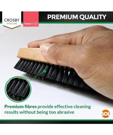 2pk Shoe Brush Set & 3 Brown Shoe Polish Kit | Leather Shoe Polish Brushes + Wax | Brown Boot Polish & Cleaning Kit - Buy Online on GoSupps.com