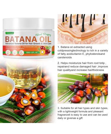 Natural Organic Batana Oil from Honduras - 4.2oz | Hair Growth Nourishing & Strengthening Unscented - Buy Online on GoSupps.com