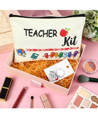 Teacher Appreciation Gift Set: Makeup Pouch, Keychain, & Initial - Graduation Gifts - Buy Online on GoSupps.com