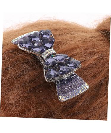 FRCOLOR rhinestones hair clips for women formal small hair clips hair clips for women top clip women hairpin crystal clip hairpin bow tie back of head simple purple Metal large women's - Buy Online on GoSupps.com