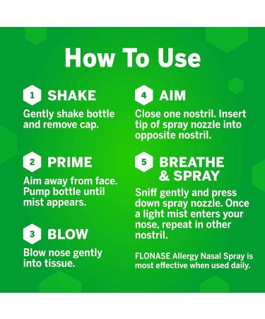 Flonase Allergy Relief Nasal Spray - 24 Hour Non Drowsy Medicine - 144 Sprays (Pack of 2) - Buy Online on GoSupps.com