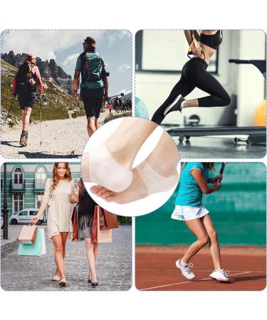 Silicone Heel Protectors - 4pcs Soft Gel Blister Prevention Cups for Plantar Fasciitis Relief - Men & Women - Buy Online on GoSupps.com