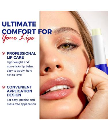 OUKEYA 3PCS Medicated Lip Balm Hydrating w/Petrolatum Shea Butter Beeswax 100% Natural Ingredients Organic Lip Butter Balm & Moisturizers Lip Repair For Dry Cracked Lips Overnight Lip Treatment - Buy Online on GoSupps.com