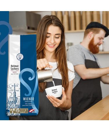 Helmut Sachers Kaffee Vienna Blend Intensity 3/5 100% Arabica Whole Beans 6 x 500g - Buy Online on GoSupps.com