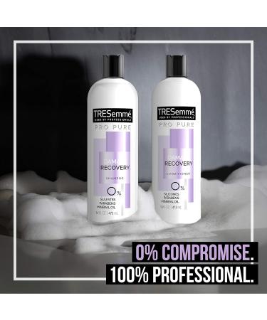 TRESemm Pro Pure Damage Recovery Shampoo 16 fl oz - Pack of 4 | Sulfate, Paraben, and Dye Free - Buy Online on GoSupps.com