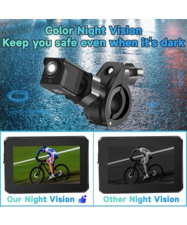 Bike Camera 1080P with 4.3 Monitor & Night Vision - Rear View Mirror for Mountain & Ebike - Buy Online on GoSupps.com
