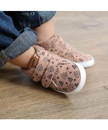 RVROVIC Baby Anti-Slip Sneakers Ankle Boots | Soft Toddler First Walkers | Newborn Crib Shoes 0-6 Months | A1 Leafbrown - Buy Online on GoSupps.com