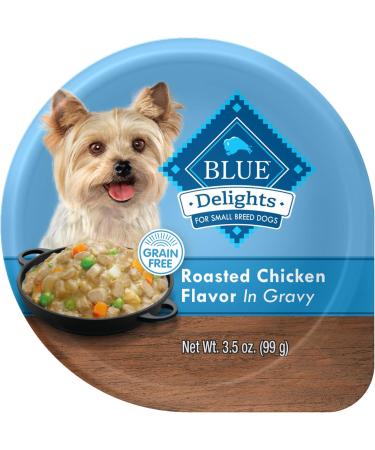 Blue Buffalo Delights & Divine Delights Natural Adult Small Breed Wet Dog Food Cups | Filet Mignon + Rotisserie Chicken Flavors Wet Dog + Dog Food (Pack of 12) Filet Mignon - Buy Online on GoSupps.com