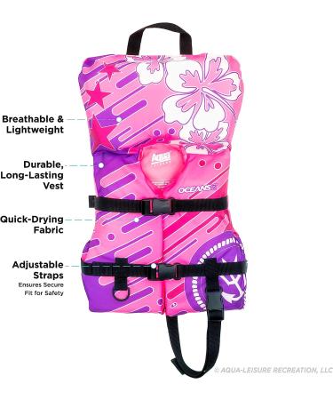 Oceans 7 Us Coast Guard Approved  Child Life Jacket Vest  Type III Vest  PFD  Personal Flotation Device Pink/Berry  Infant Life Jacket - Buy Online on GoSupps.com