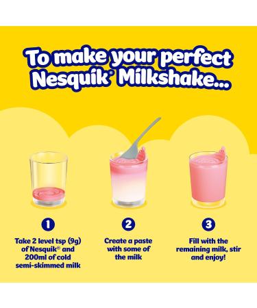Nesquik Strawberry Powder 300g (Pack of 10) | Delicious Instant Flavor for Kids & Adults | International Shipping Available - Buy Online on GoSupps.com