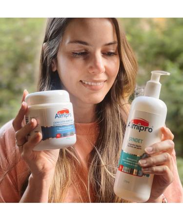 Almipro Syndet Skin Cleanser - Soap-Free Moisturizing Body Wash with Aloe Vera & Oatmeal for Sensitive Skin | 16.9 fl. oz. | Dermatologist Recommended - Buy Online on GoSupps.com