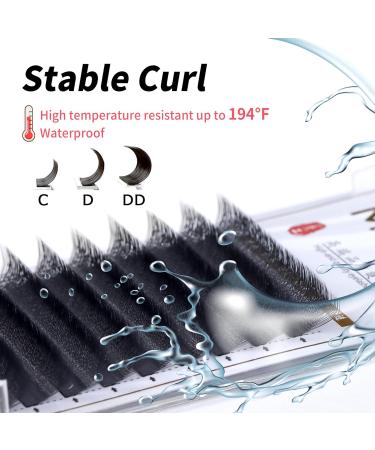 Premium 2D Curl Eyelash Extensions 8-15mm Mix | Individual Silk & Volume Lash Supplies - Buy Online on GoSupps.com