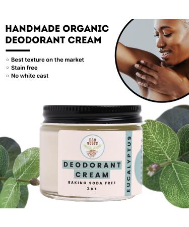 ECO ROOTS Natural Deodorant for Women & Men | Organic Deodorant Cream Non Aluminum | Baking Soda Free Healthy Deoderant for Body & Private Parts | All Vegan Pit Paste Zero Sweat | Eucalyptus Scent - Buy Online on GoSupps.com