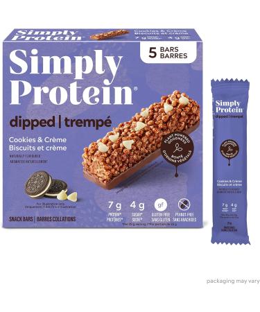 Simply Protein Best Sellers Variety Pack Protein Bars + Simply Protein Chocolate-Dipped Protein Bars (Cookies & Cream) - Buy Online on GoSupps.com