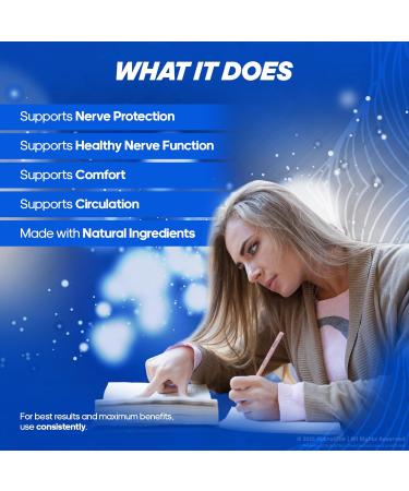 NutraVibe Nerve Sync Daily Nerve Support Formula with a Balanced Blend for Healthy Nerve Function Comfort & Wellness | NerveSync Easy-to-Swallow Pills for Everyday Use (60 Capsules) - Buy Online on GoSupps.com