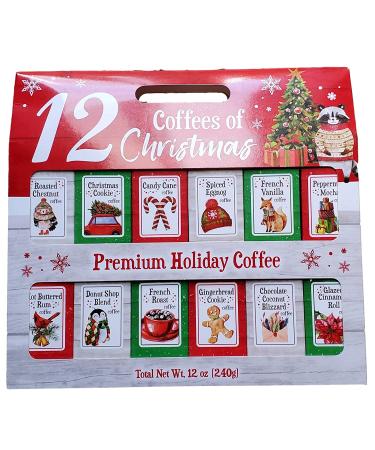 12 Gourmet Coffees of Christmas Gift Set - Festive Holiday Collection - Buy Online on GoSupps.com
