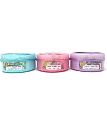 Belcam Bath Therapy Spring Fresh Dusting Powder Bundle - Lavender, Tranquil Breeze, Rose (5 oz Each) with Puff - Buy Online on GoSupps.com