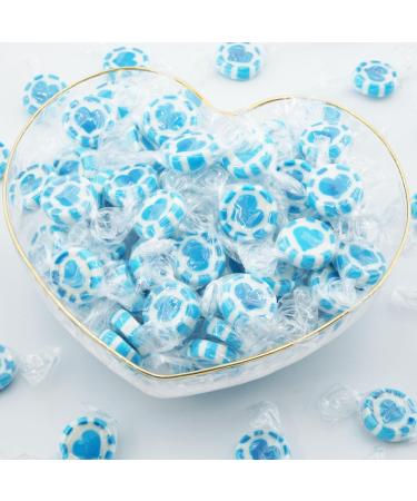EinsSein Heart Wedding Sweets Blue/Turquoise-White 500 g | 140 Piece Sweets Heart Sweets | Table Decoration Candy for Wedding - Buy Online on GoSupps.com