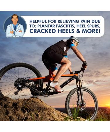 Dr. Frederick's Original Gel Heel Guards - 4ct | Heel Pain Relief - Plantar Fasciitis - Bone Spurs - Gout Relief | Soft Gel Cushions - Buy Online on GoSupps.com