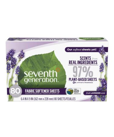 Seventh Generation Fabric Softener Sheets Lavender 80 Count