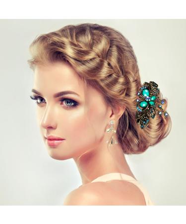 Women's Retro Vintage Metal French Barrette Hair Clips Set - 3 Pieces (Style A) - Buy Online on GoSupps.com