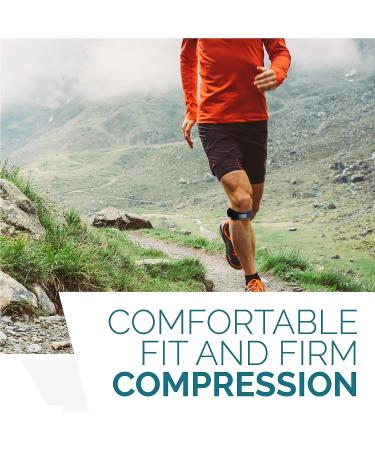 Patella Strap Knee Brace Support for Arthritis, ACL, Meniscus Tear - Best for Running, Basketball, Sports - Pack of 2 Black - Buy Online on GoSupps.com