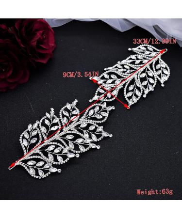 WONRLUA Rhinestone Bridal Headband - Elegant Wedding Hair Accessories for Brides - Buy Online on GoSupps.com