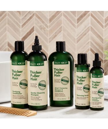 Thicker Fuller Hair 2-in-1 Thickening Shampoo & Conditioner for Men | Hydrating Shampoo for Thinning Hair with Aloe | 12 oz - International Shipping Available - Buy Online on GoSupps.com