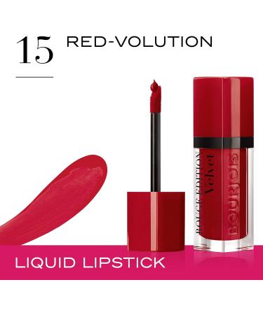 Bourjois Rouge Edition Velvet Liquid Lipstick 15 Red-Volution Reds - 7.7ml - Buy Online on GoSupps.com