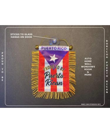 Puerto Rico Car Flag Decals - Quality Mini Window Banners for Boricua PR Accessory - Buy Online on GoSupps.com
