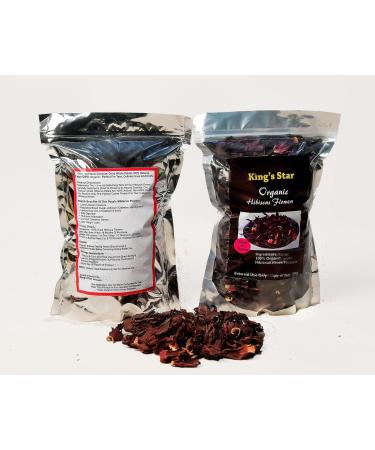 100% Organic Hibiscus Flower Premium Dried Whole Petals | 100% Natural Non-GMO | Perfect for Herbal Teas Cooking and Crafts | 250g - Buy Online on GoSupps.com