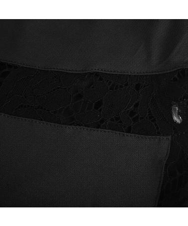 BFAFEN High Waisted Workout Leggings with Pockets for Women | Butt Lifting Yoga Pants | Mesh Lace Patchwork | Black, Large - Buy Online on GoSupps.com